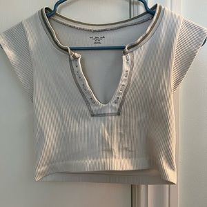 urban outfitters white seamless crop top